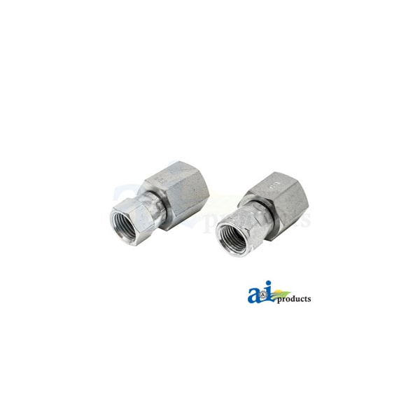 Female JIC Swivel X Female NPT Straight Adapter (2 PACK) 3.75" x4" x2"